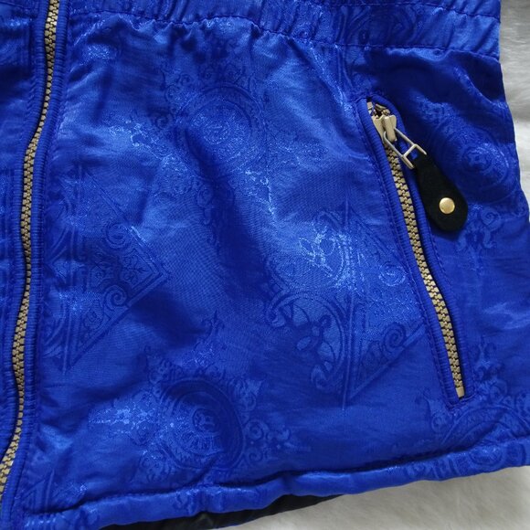 Obermeyer Women's Ski Jacket VTG 90s Size 10 Blue Full Zip Snow Du Point Thermo - Picture 4 of 10